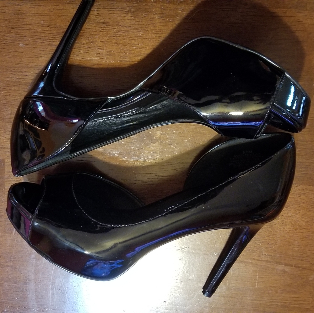 Black Patent leather heels